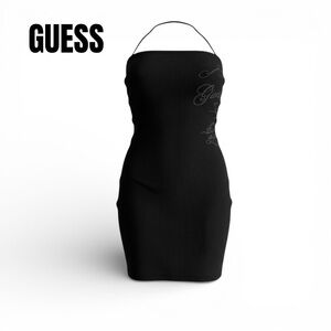 Guess Chic Black Halter Dress